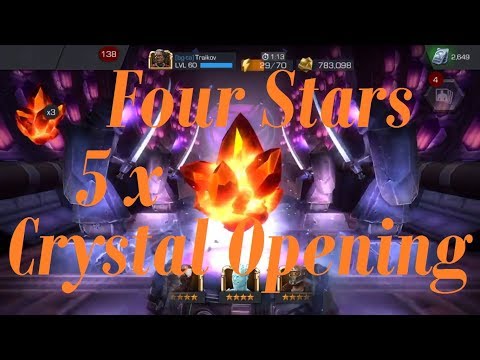 Another 5x 4 Stars Crystals Opening- Marvel contest of champions