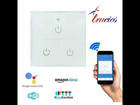 Wifi smart touch light switch board for home automation