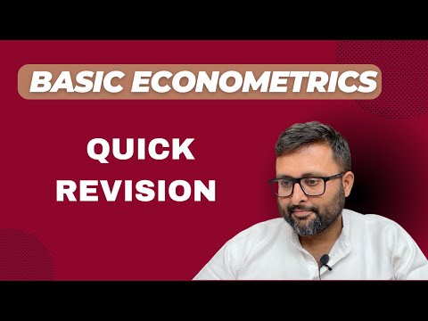 Econometrics Revision | Quick and short Revision before exams | Basic Econometrics |
