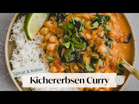 Kichererbsen Curry mit Spinat & Kokosmilch | Aline Made