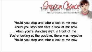 Greyson Chance - Take a look at me now (Lyric Video)