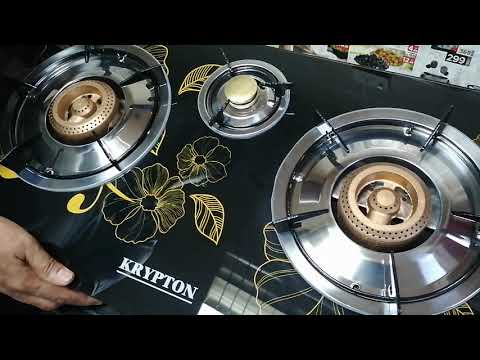 Unboxing of Krypton Gas Cooker 3 Burner Glass Top