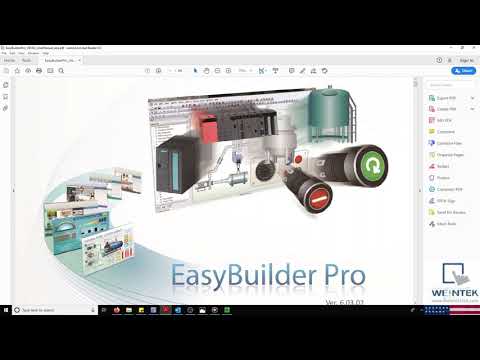 Part of a video titled Weintek HMI Initial Setup Instructions - EasyBuilder Pro EBPro - YouTube