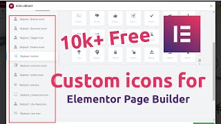 Custom icons for Elementor Page Builder | Expert Azi
