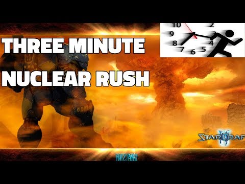Starcraft 2: 3 MINUTE NUKE RUSH CHEESE!