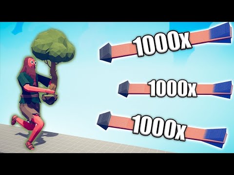TREE GIANT vs 1000x OVERPOWERED UNITS - TABS | Totally Accurate Battle Simulator 2024