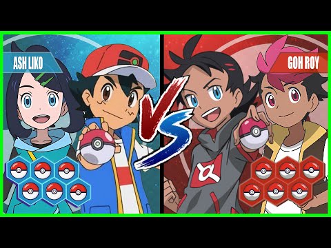 Pokémon Battle Pedia: Ash and Liko Vs Goh and Roy
