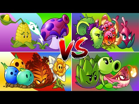 Best Random 4 Team Plants Fire x Pult - Who Will Win? - PvZ 2 Team Plants vs Team Plants