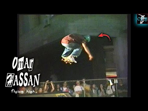 OLD SCHOOL SKATEBOARDING Omar Hassan WINNING RUNS 1988 VANS contest 1993 Thrash-a-thon contest.