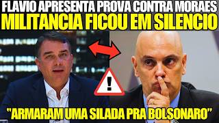 ACUSARAM BOLSONARO E FLAVIO REAGIU EM DEBATE COM PROVAS CONTRA MORAES! MILITANCIA FICOU EM SILENCIO!