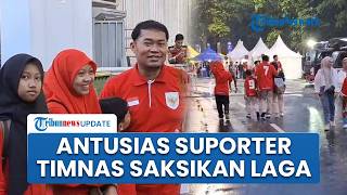 Antusias Suporter Timnas, Rela Datang dari Semarang demi Saksikan Laga Indonesia Vs Bulgaria