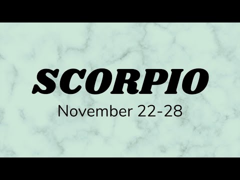 Scorpio - November 22-28 | Someone’s ego is getting in the way| Weekly Tarot Reading