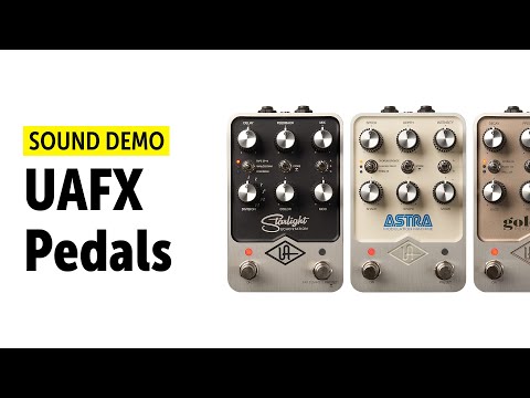 UAFX Golden Reverberator, Starlight Echo Station, and Astra Modulation Machine with Synths
