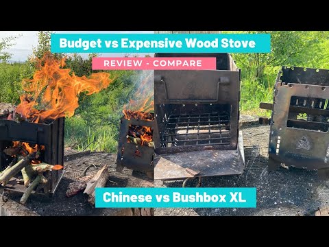 Budget Vs Expensive Twig Stove Review - Bushbox XL / Chinese