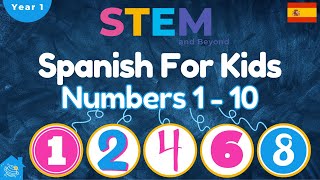 Numbers 1 to 10 | Spanish for Kids | Year 1 | KS1