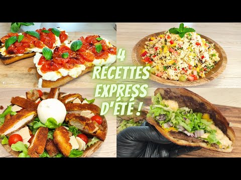 4 Recettes d'été facile et délicieuse salade césar #recettefacile #recetteexpress #recettetiktok