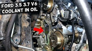 FORD 3.5 3.7 V6 ECOBOOST COOLANT IN OIL. WHY THERE IS COOLANT IN THE OIL