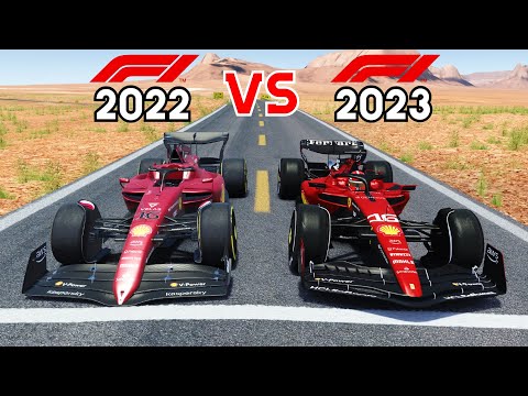 F1 2023 FERRARI VS 2022 FERRARI DRAG RACE