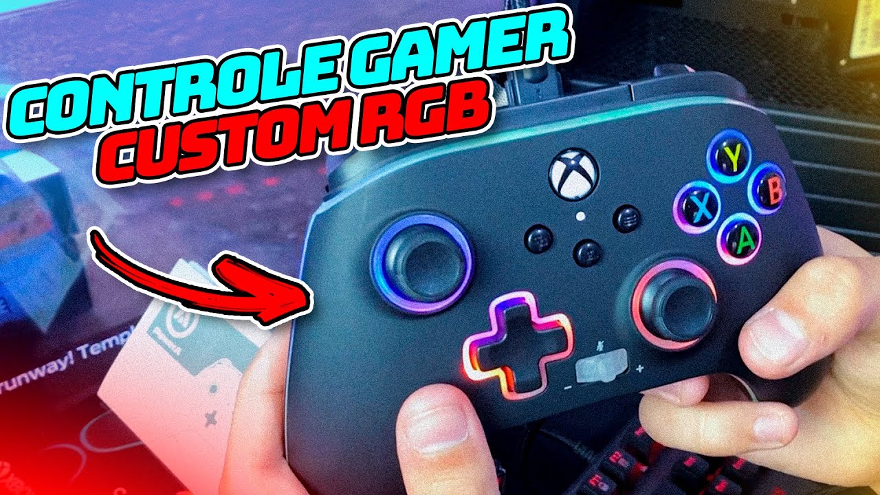 Melhor Controle GAMER RGB e CUSTOMIZÁVEL! GAMEPAD PowerA