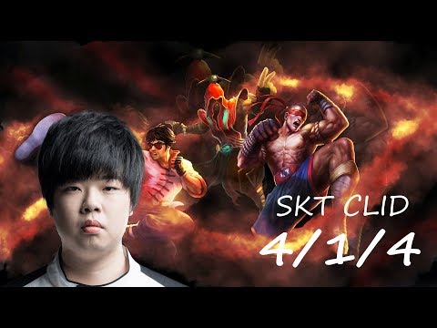 SKT Clid Stream: Clid Leesin KDA 4/1/4, Jan 10, 2019.