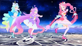 【MMD名探偵プリキュア】キュアエクレール&キュアアンサー&キュアミスティックで"スキスキ絶頂症"