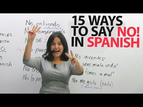 Top 15 phrases with "NO" in Spanish Video