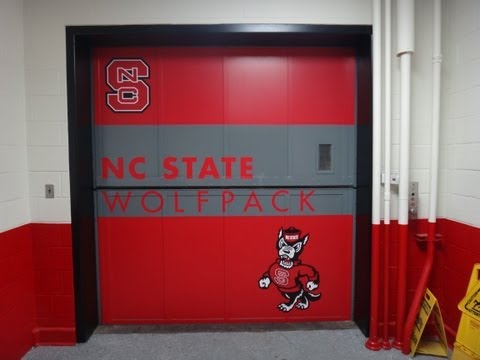 Spirited Vintage Dover Hydraulic elevator @ Reynolds Coliseum NCSU Raleigh NC w Elevatingpirate