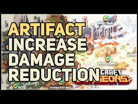 How to Increase Damage Reduction Minecraft Dungeons (Iron Hide Amulet Artifact)