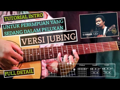 (VERSI JUBING) Tutorial Intro Gitar Payung Teduh - Untuk Perempuan Yang Sedang Dalam Pelukan FULL