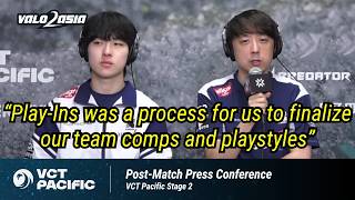 KIWOOM DRX (KRX vs. SP) | VCT Pacific Stage 2 2026 | Post-match Press Conference