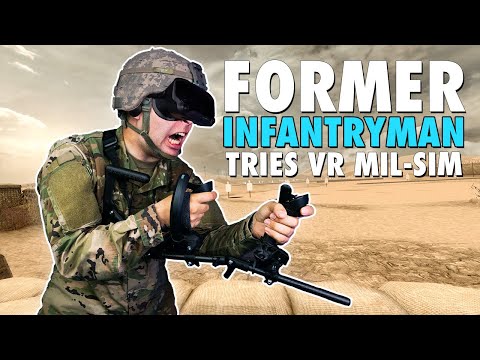 Former Infantryman Tries VR Mil-Sim (ProTubeVR MagTube Rifle Review)