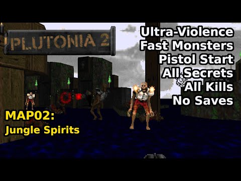 Plutonia 2 - MAP02: Jungle Spirits (Fast Ultra-Violence 100%)