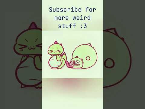 such weird gassy dinos x3 #inflation #animation #fart #cute