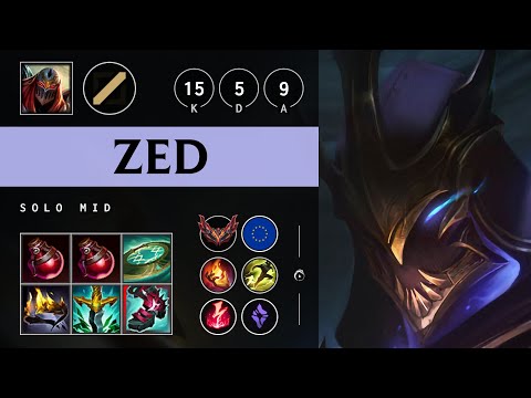 Zed Mid vs Ekko - EUW Grandmaster Patch 25.17