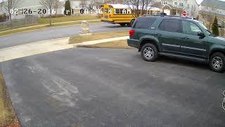 U46 Transportation - School Bus blows through stop sign - 2016-02-26 - 8:30am