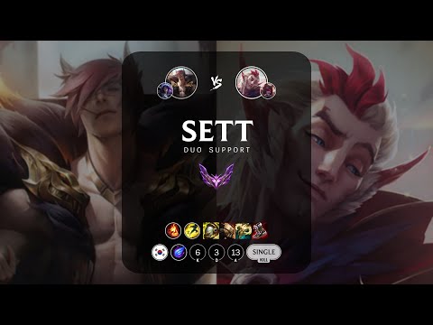 Sett Support vs Rakan - KR Master Patch 13.14
