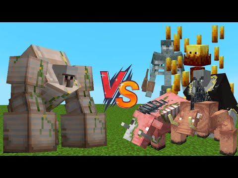 😈💥 Mutant Iron Golem vs All Creatures Mutant Mobs 💥😈 | #radcraft