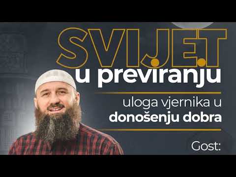 TRIBINA U BIHAĆU: SVIJET U PREVIRANJU - uloga vjernika u donošenju dobra || dr. Elvedin Pezić