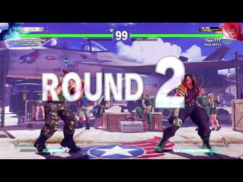 Street Fighter V: Guile Online MP pt28 -  vs. High-Ranked Nash