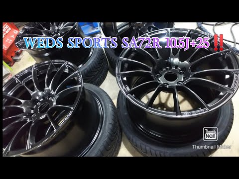 WEDS SPORTS ウェッズスポーツ‼️ SA72R 10.5J+25 軽量ホイール @ホイールカスタムファクトリーKz 参考動画 Reference video