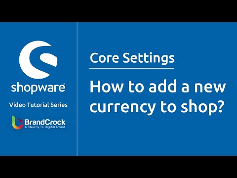 Shopware tutorials : How to add a new currency to shop