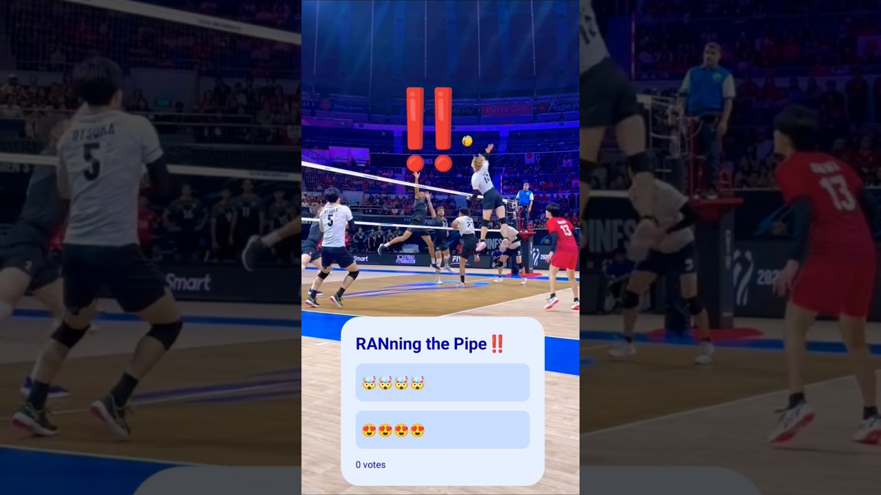 SURPRISE ATTACK‼️ Ran Takahashi Pipe #volleyball волейбол siatkówka pallavolo volei ishikawa nishida