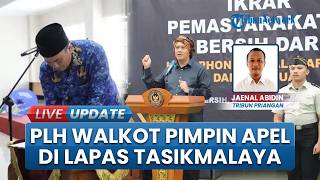 Momen Hari Pertama Diky Candra Pimpin Apel Gabungan di Lapas Tasikmalaya Sebagai Plh Wali Kota