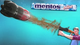 Coke + Mentos Rocket Launcher!! (DIY Weapon)