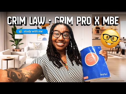 Florida Bar Prep: Crim Law, Crim Pro & MBE Study Vlog 