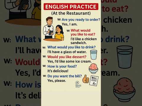 Learn English at the Restaurant | Simple Conversation Practice for Beginners #easyenglisheveryday