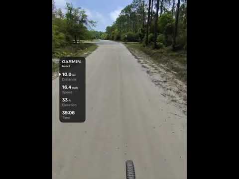 Some highlights of my e-bile ride circuit from the park, through Tate’s Hell, and back to the RV park.
