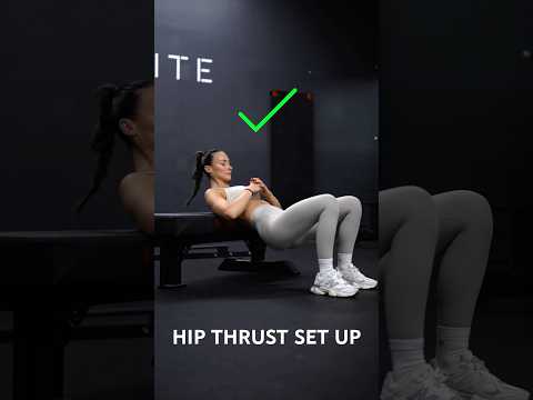 Do you struggle to feel the burn in your glutes during a hip thrust? Try this set up! 🍑 #shorts