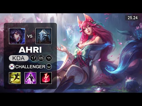 Ahri vs Viktor Mid - KR Challenger - Patch 25.24 Seaosn 15