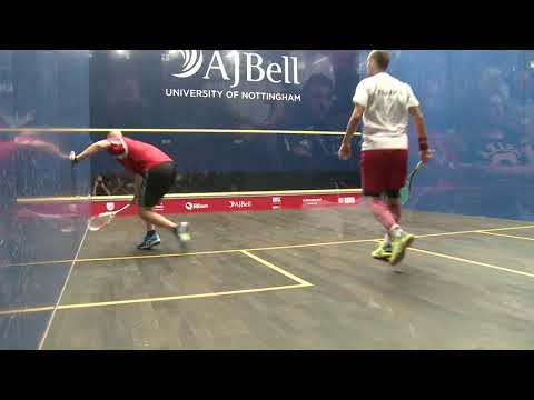 Spiel 10 Halbfinale Gregory Gaultier (FRA) gegen Nicolas Mueller (SUI)